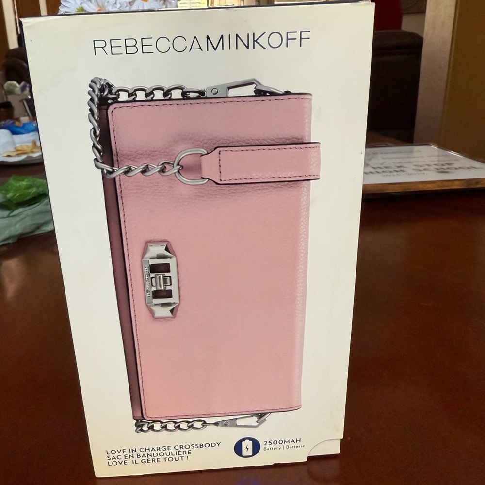 Rebecca Minkoff Pink Leather Phone Case